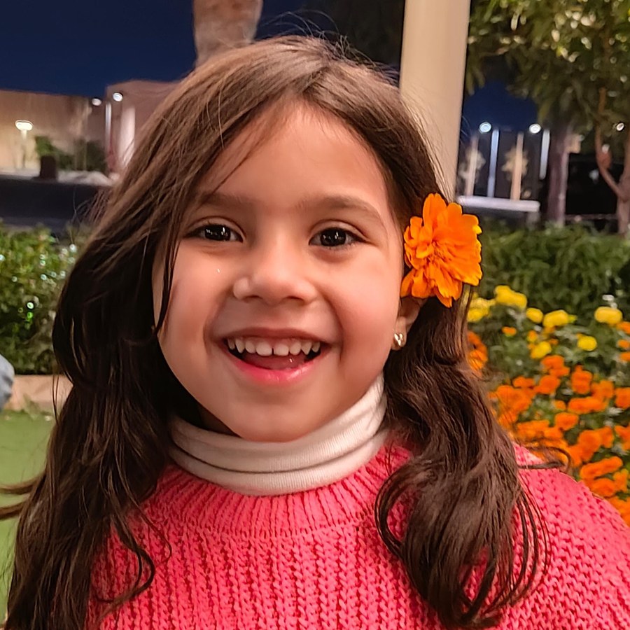 A photo of a child uploaded by a parent